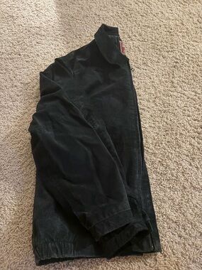 Men's Black Casual Zip-Front Jacket